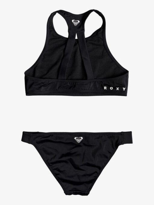 Conjunto de Bikini ROXY dos piezas niña Crop Top Surfing Free (kvj0) Ref. ERGX203188 negro