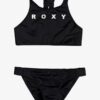 Conjunto de Bikini ROXY dos piezas niña Crop Top Surfing Free (kvj0) Ref. ERGX203188 negro