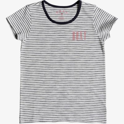 Camiseta ROXY niña manga corta Kurt Dream DRESS BLUES SIMPLE STRIPE (xbwb) Ref. ERGZT03323 blanca/negra rayas