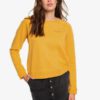Sudadera ROXY cuello redondo Mujer Stay Together GOLDEN GLOW HEATHER (yksh) Ref. ERJFT04066 amarilla mostaza