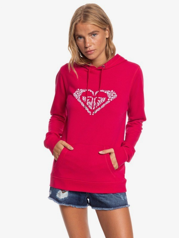 Sudadera ROXY Capucha para Mujer Shine Your Light Ref. fucsia logo pecho | Martimpe Berart - Tienda de Moda en Gausach, Vielha, Valle