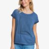 Camiseta ROXY Top de Manga Corta para Mujer Summertime Happiness MOOD INDIGO (bsp0) Ref. ERJZT05140 azul