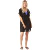 Vestido Kimono O'NEILL playero manga corta Boho Cover Up Black Ref. 0A8932 negro