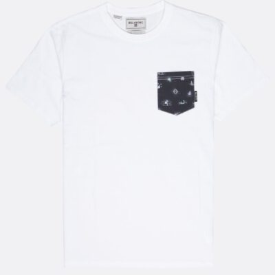 Camiseta BILLABONG para hombre manga corta All day printed ss White Ref. L1JE02 Blanca con bolsillo pecho