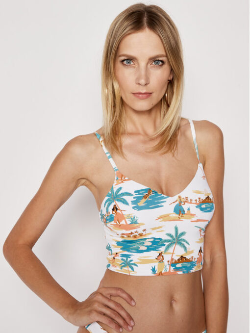 Top de bikini ROXY Triangular para Mujer Printed Beach Classics (wbb9) Ref. ERJX304074 blanco aloha