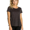 Camiseta transpirable RIP CURL manga corta para mujer Micro tee Black marle Ref. GTESX4 gris oscura