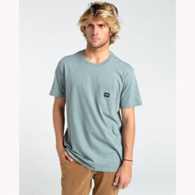 Camiseta BILLABONG para hombre manga corta Stacked slate Ref. W1SS73BIP1 pizzarra lisa bolsillo pecho