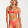 Sujetador de bikini BILLABONG 1 pieza top para Mujer Tanlines Lulu Bandeau Ref. W3ST12 hot coral