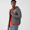 Chaqueta capucha Jott de plumas Hombre NICO BASIC 504-ANTHRACITE Justoverthetop gris antracita