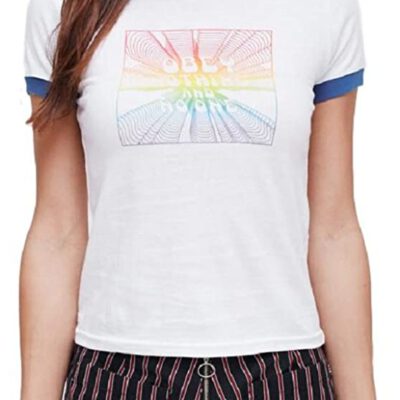 Camiseta OBEY manga corta para mujer NO ONE White Ref. 266791251 Blanca