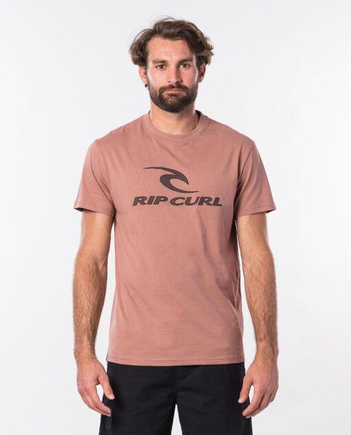 Camiseta RIP CURL hombre manga corta surfera The Surfing Company Mushroom Ref. CTEPA5 rosado
