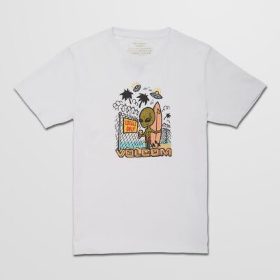 Camiseta VOLCOM manga corta niño surfera UFOH - WHITE SS TEE Black Ref. C3532111 blanca