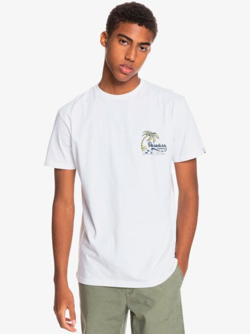 Camiseta Hombre QUIKSILVER manga corta Another Escape CABBAGE (wbbo) Ref. EQYZT06330 blanca paradise playa