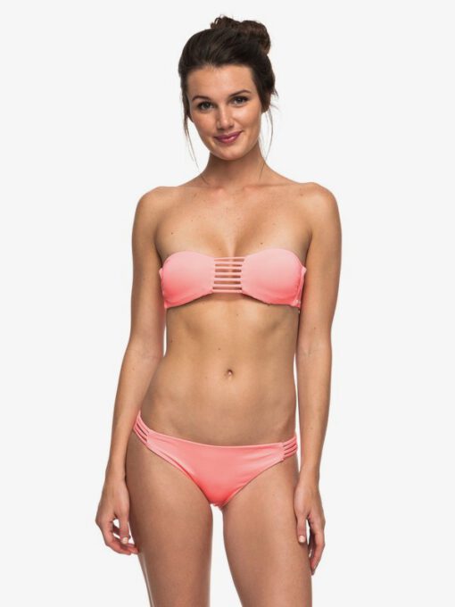 Conjunto de Bikini ROXY dos piezas Set Palabra de Honor Reversible Mujer Strappy Love LADY PINK (mje0) Ref. ERJX203166 coral