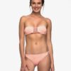 Conjunto de Bikini ROXY dos piezas Set Palabra de Honor Reversible Mujer Strappy Love LADY PINK (mje0) Ref. ERJX203166 coral