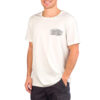 Camiseta BILLABONG surfera manga corta para hombre Charger Tee SS Snow Ref. S1SS18 blanca calaveras