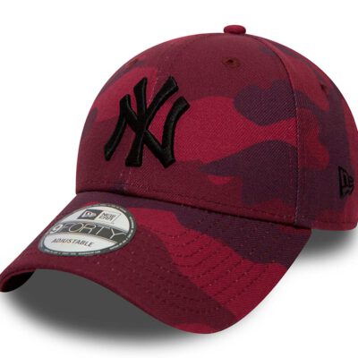 Gorra New Era Cap Adjustable 9FORTY New York Yankees CAMO Ref. 80636089 Camuflaje Burdeos