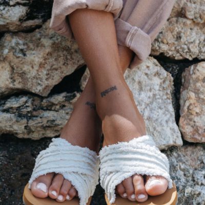 Sandalias BILLABONG Chanclas con tirantes cruzados lona deshilachados High Sea Ref. SOFF12BIP0 natural