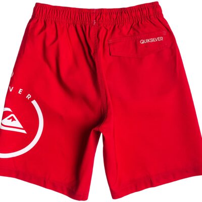 Bañador niño QUIKSILVER Short elástico ECLIPSE VL youth (rqr6) Ref. AQBJV03011 rojo logo pierna