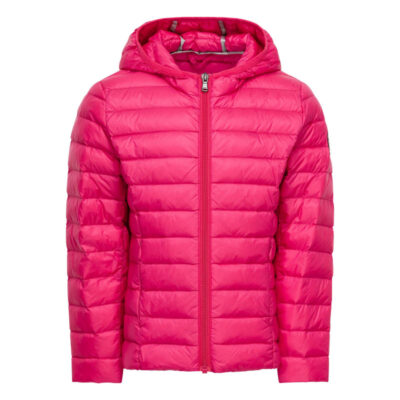 Chaqueta con capucha Jott de plumas pato Niña 408 fushia CARLA BASIC Justoverthetop Color rosa fucsia