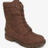 Botas altas ROXY con cordones de cuero sintético Aldean para Mujer Black (brn) Ref. ARJB700636 marron