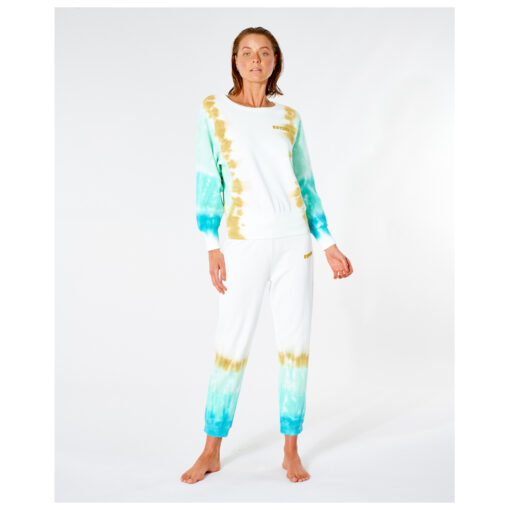 Pantalón de Chándal RIP CURL deporte para mujer sun drenched trackpant GPACI9 0074_L_122 color turquoise y amarillo