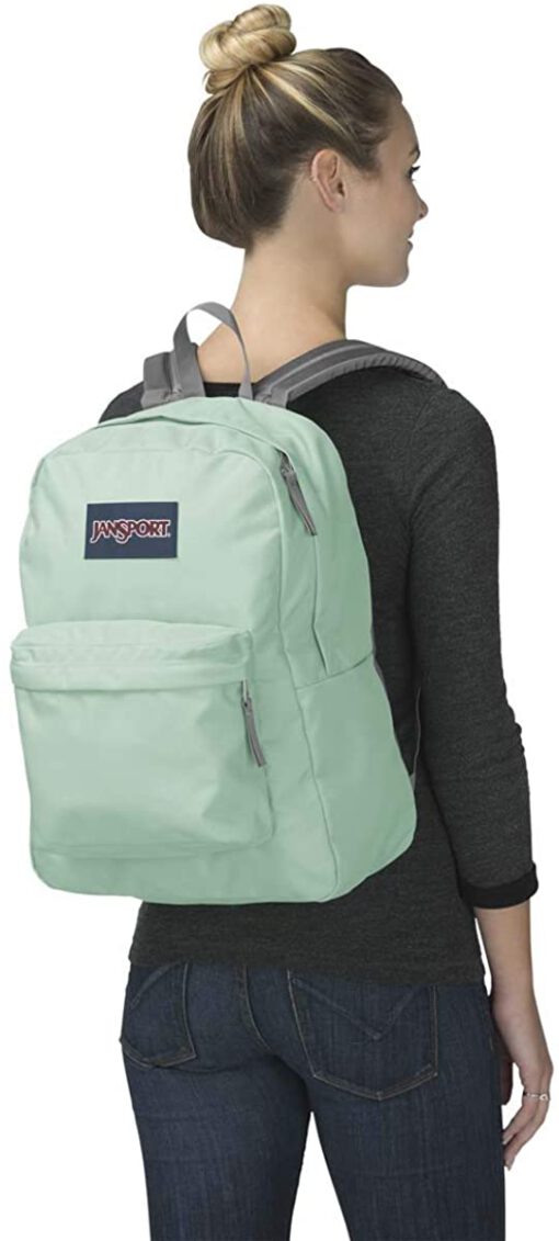 Mochila JanSport 26 litros básica resistente SUPERBREAK ONE Ref. EK0A5BAGN78 Brook green verde agua