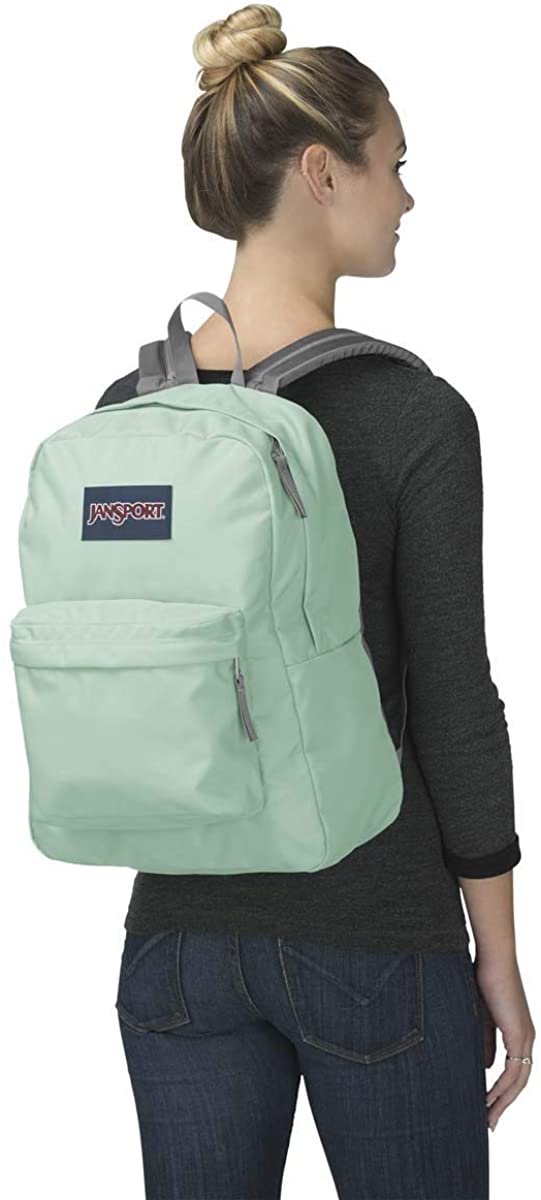 Mochila JanSport 26 litros básica resistente SUPERBREAK ONE Ref. EK0A5BAGN78 Brook green verde agua | Martimpe Berart - Tienda de Moda en Gausach, Vielha, Valle de