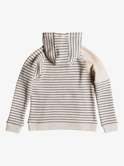 Sudadera ROXY niña con capucha Spark In You SIMPLE STRIPE (ten3) Ref. ERGFT03290 blanca y rayas marino