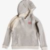 Sudadera ROXY niña con capucha Spark In You SIMPLE STRIPE (ten3) Ref. ERGFT03290 blanca y rayas marino