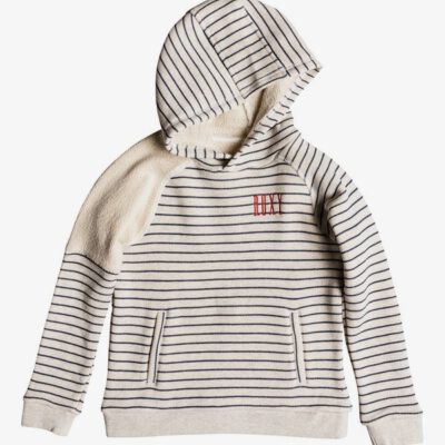 Sudadera ROXY niña con capucha Spark In You SIMPLE STRIPE (ten3) Ref. ERGFT03290 blanca y rayas marino