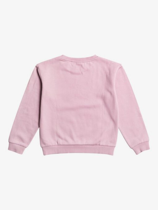 Sudadera ROXY niña cuello redondo Spring Day DAWN DUSK (mgn0) Ref. ERGFT03664 rosa palo logo pecho