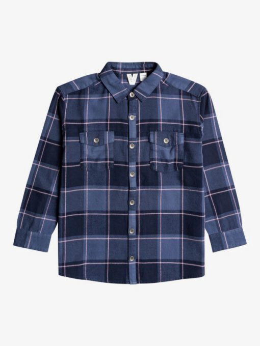 Camisa ROXY niña Camisa de Manga Larga Ultimate Love INDIGO PLAID PARTY (bsp2) Ref. ERGWT03089 azul cuadros