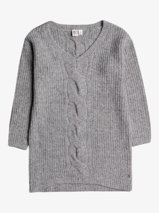 Jersey largo ROXY Vestido de Manga Larga para Mujer Turn A Corner HERITAGE HEATHER (sgrh) Ref. ERJKD03376 gris claro