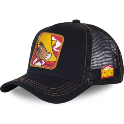 Gorra CAPSLAB rejilla y ajustable Trucker Speedy Gonzales SPE2 Looney Tunes negra