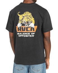 Camiseta RVCA Hombre manga corta CLAWED PIRATE BLACK 3837 Ref. Z1SSRWRVF1 negra tigre