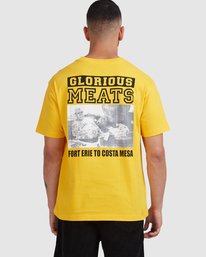 Camiseta RVCA Hombre manga corta MATTY MATHESON GLORIOUS MEATS GOLD (0581) Ref. Z1SSSERVF1 amarilla