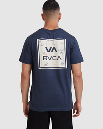 Camiseta RVCA Hombre manga corta VA ALL THE WAYS MOODY BLUE (3592) Ref. Z1SSSHRVF1 azul logo