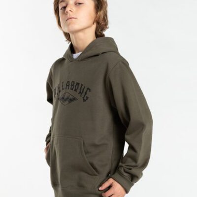 Sudadera niño BILLABONG con capucha para niño Arch Origin MILITARY (0176) Ref. Z2HO07BIF1 verde