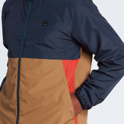 Chaqueta cortavientos BILLABONG impermeable para Hombre Transport Windbreake Ref. S1JK01 azul camel naranja