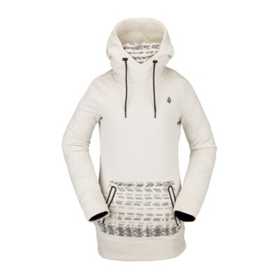 Sudadera VOLCOM para mujer con capucha clásica SPRING SHRED - WHITE Ref. H4152202_BNE blanca