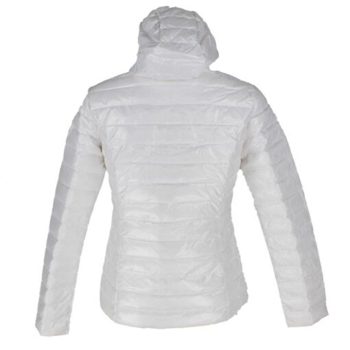 Chaqueta capucha Jott de plumas Mujer Blanc 5917/901 CLOE LAQUEE BASIC Justoverthetop Color blanca metalizada