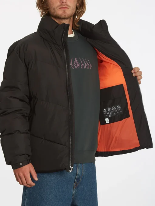 Chaqueta acolchada VOLCOM invierno para hombre GOLDSMOOTH - BLACK Ref. A1732104_BLC negra