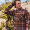 Camisa VOLCOM de Manga larga Hombre franela CADEN PLAID - OPORTO Ref. A0532101_POR Cuadros granates