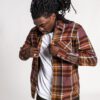 Camisa VOLCOM de Manga larga Hombre franela CADEN PLAID - OPORTO Ref. A0532101_POR Cuadros granates