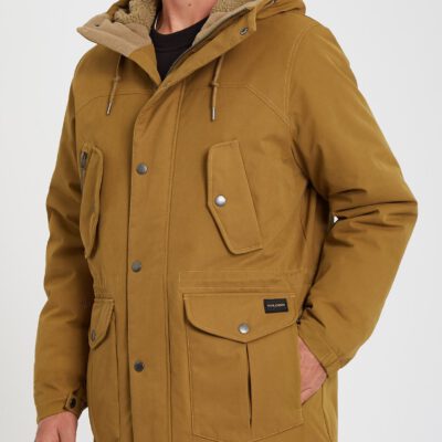 Chaqueta invierno Hombre VOLCOM con capucha STARGET 5K - BUTTERNUT Ref. A1732012_BTN camel