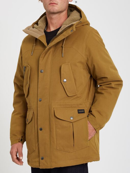 Chaqueta invierno Hombre VOLCOM con capucha STARGET 5K - BUTTERNUT Ref. A1732012_BTN camel