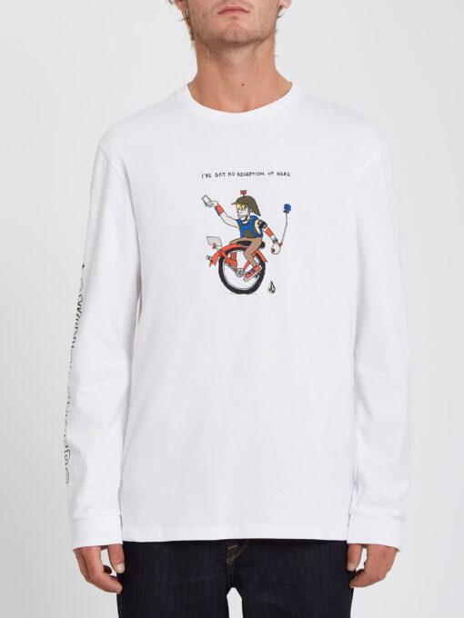 Camiseta VOLCOM manga larga hombre PENTAGRAM PIZZA - WHITE Ref. A3632108_WHT blanca