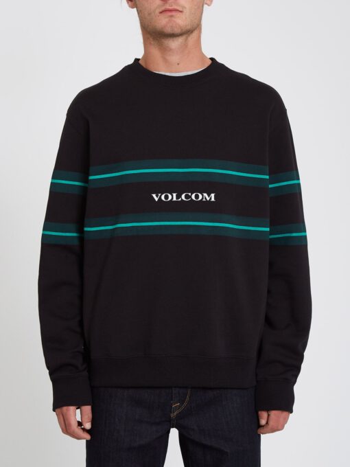 Sudadera VOLCOM cuello redondo para hombre clásica ZERO DIVISION - BLACK Ref. A4632113_BLK negro