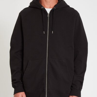 Sudadera VOLCOM con capucha y cremallera para hombre FREELEVEN - BLACK Ref. A4812102_BLK negra clásica